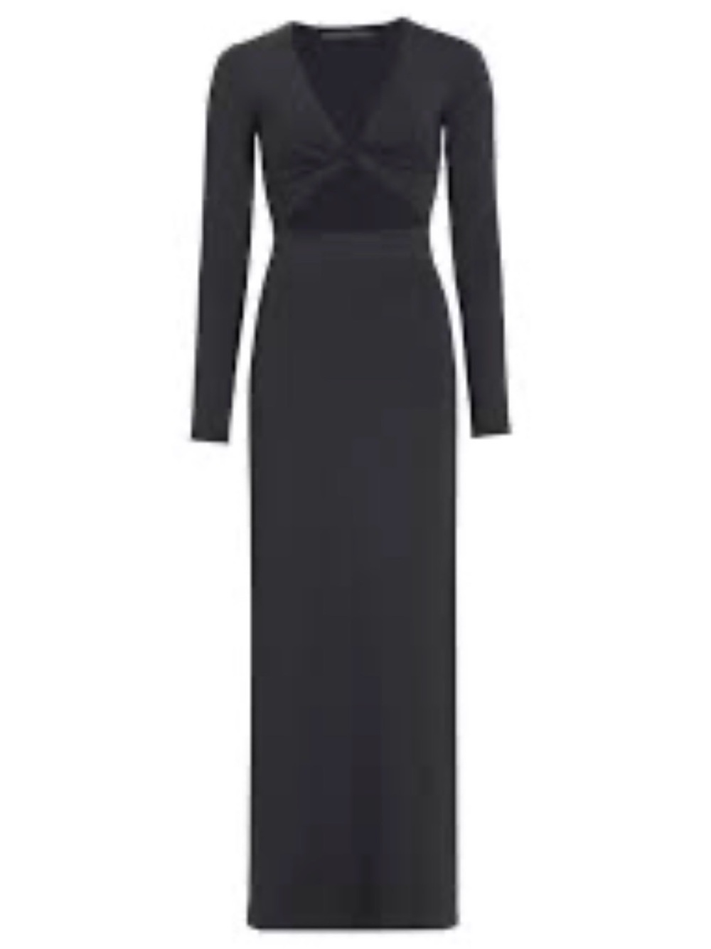 ZEYNEP ARCAY Twisted cutout stretch-knit maxi Longsleeve dress size 4 - Picture 2 of 8